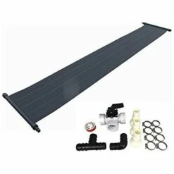 MOUNTFIELD Pool Solarmatte Solarheizung 'Power' 6,0 X 0,6m + 15-teiliges Bypass-Set