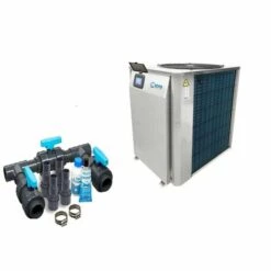 MIDAS POOL PRODUCTS Full-Inverter Wärmepumpe Mida.Maxx 31 Bis 31,21kW + Bypass Set Basic Und Pflegeset
