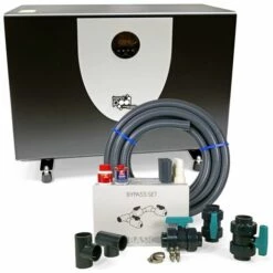 TREND POOL AquaSilence Full Inverter Wärmepumpe 9,0 KW Inkl. Wi-Fi + Bypass-Set Complete