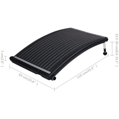 Gebogener Solar-Heizung Für Pool 110x65 Cm VidaXL – Bild 3