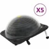 YOUTHUP Solarkugel Poolheizung 5 Stk. 75x75x36 Cm HDPE Aluminium