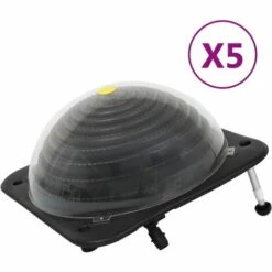 YOUTHUP Solarkugel Poolheizung 5 Stk. 75x75x36 Cm HDPE Aluminium