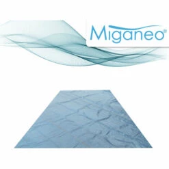 Miganeo® Pool Solarplane 260x160 Schwarz/blau
