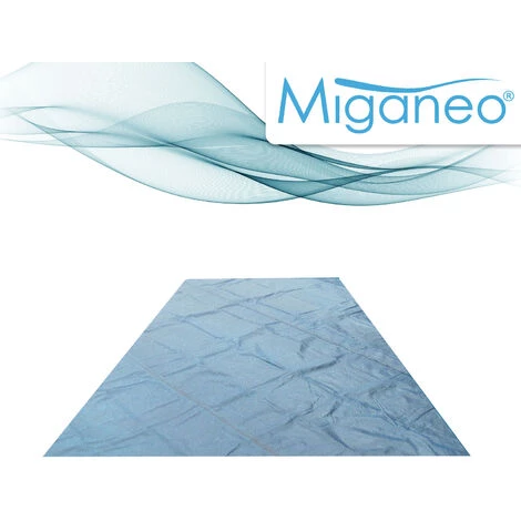 Miganeo® Pool Solarplane 260x160 Schwarz/blau