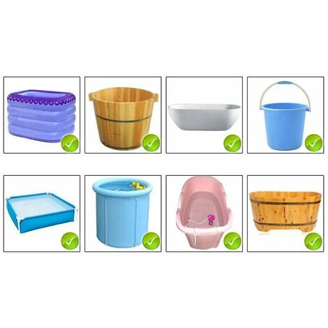 DONTODENT 3000 W Badewannen-Warmwasserbereiter Mit Großer Leistung, 70 Selbstabschaltung, Heizstabkessel, EU-Stecker – Bild 3